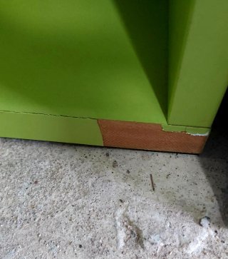 Estantería verde 2 baldas