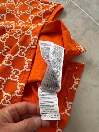 Polo Gucci Naranja Talla XL