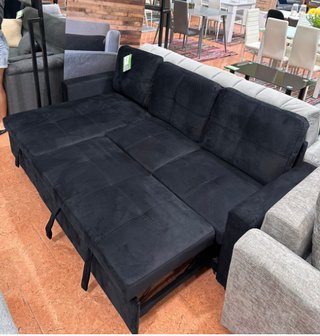 Sofá Cama Negro con Arcón