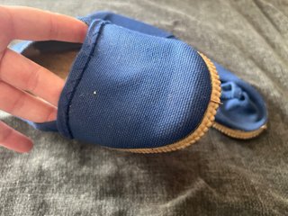Zapatillas de lona azul marino