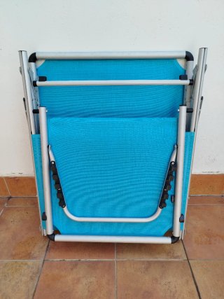 Tumbona plegable de aluminio