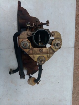 Carburador y Colector Renault 5 1.108