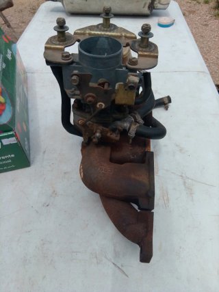 Carburador y Colector Renault 5 1.108