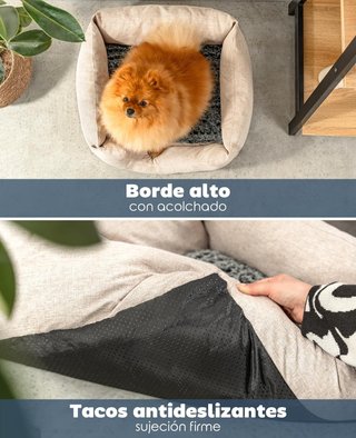 Cama para perros cojín reversible cómoda