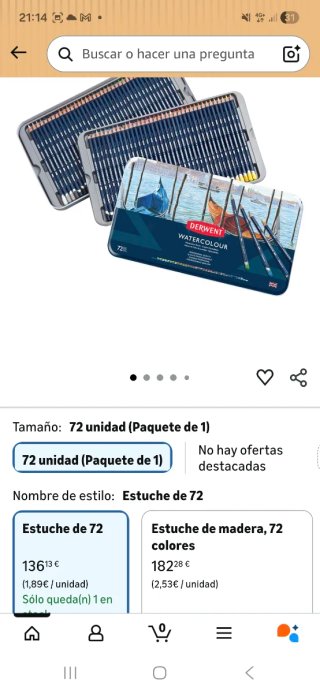 Set 72 Lápices Acuarelables Derwent