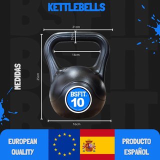 Set 3 Pesas Rusas BSFIT 3, 6, 10 kg outlet +/-500g