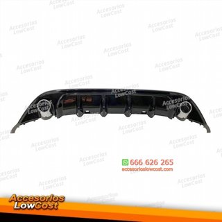Difusor Trasero Volkswagen Golf 7 Look TCR Negro