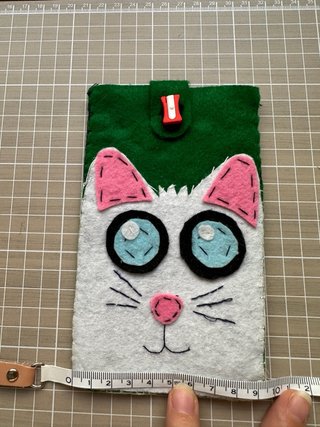 Funda móvil/disco duro fieltro artesanal