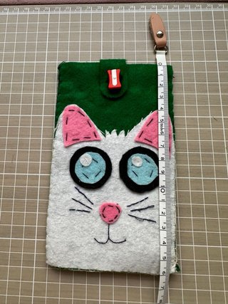 Funda móvil/disco duro fieltro artesanal