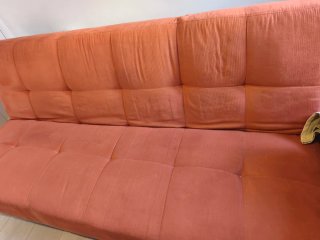 Sofá Cama 2 Plazas naranja
