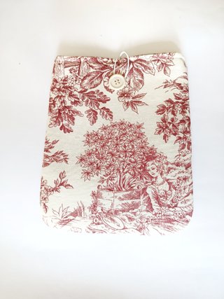 Funda para libro con diseño toile