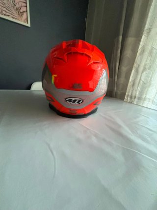 Casco Moto MT Blade Naranja/Gris