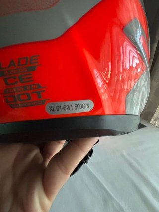 Casco Moto MT Blade Naranja/Gris