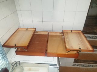 Maletín madera cola milano muestrario