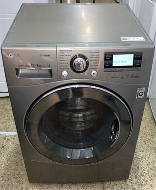 Lavadora secadora LG 12kg / 8kg color gris