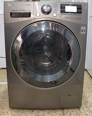 Lavadora secadora LG 12kg / 8kg color gris