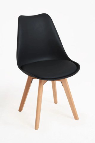 Pack Sillas Nórdicas Negras - Estilo Tulip para Ho