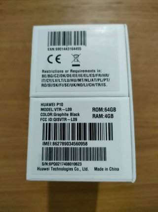 Huawei P10 Smartphone 64GB Nero