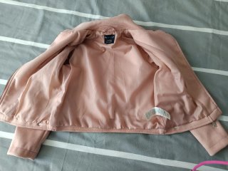 Chaqueta rosa clarita niña