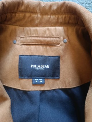 Chaqueta polipiel Pull&Bear Marrón Talla S