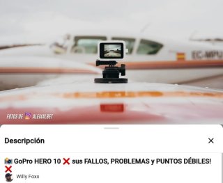 Ventosa GoPro con estensioni