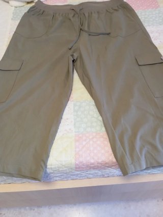Lote 2 pantalones pirata mujer beige y negro