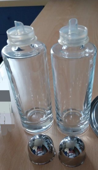 Set Oliera, Saliera e Pepiera Acciaio