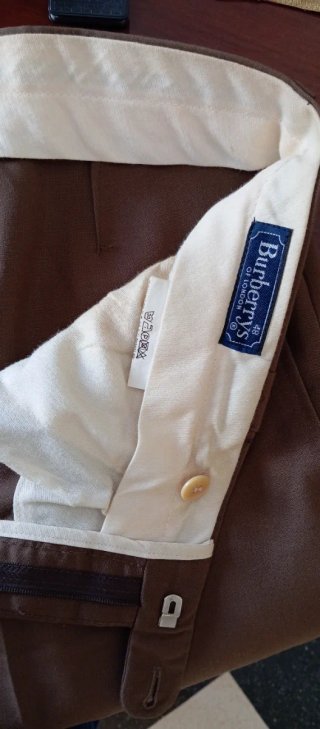 Pantalón de traje Burberry marrón