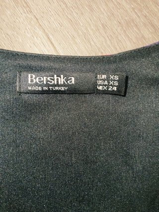 Mono Bershka floral negro XS