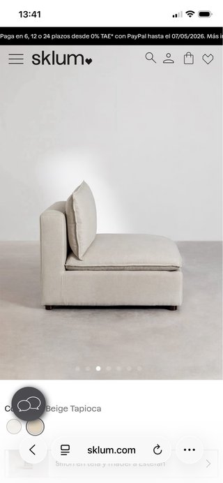 Sillón Beige Tapioca Sklum