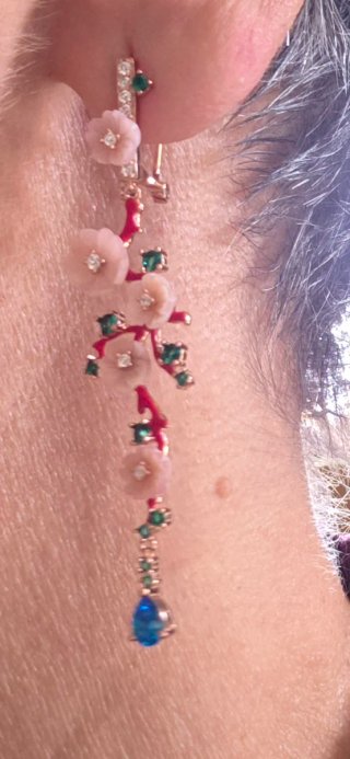 Pendientes joya de autor fondo marino