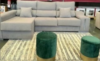 Sofá Chaise Longue Moderno Beige