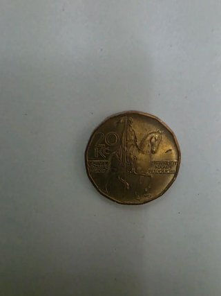 Moneda 20 Kč Checoslovaquia