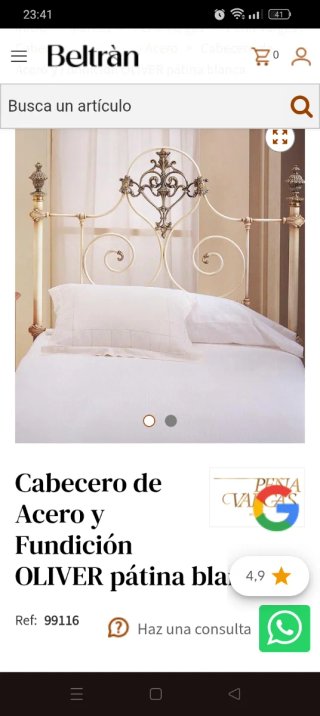 Cabecero de forja Peña Vargas
