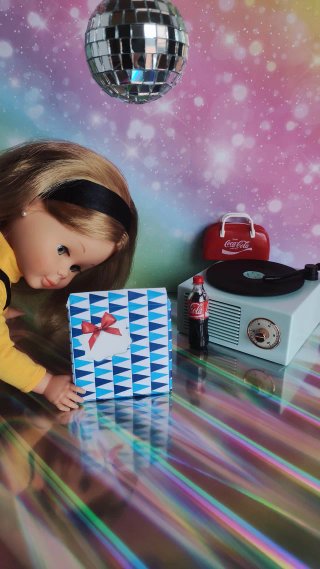Miniaturas de discos de vinilo