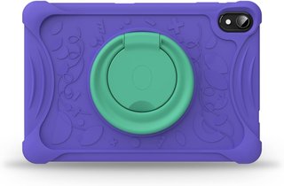Funda silicona protección niños tablet morado