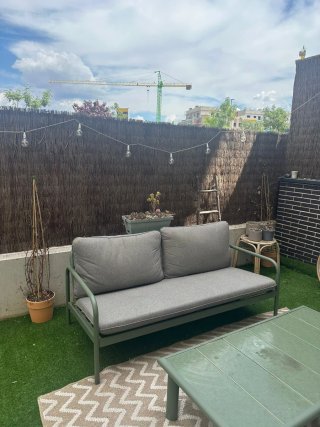 Conjunto Muebles Terraza Gris/Verde