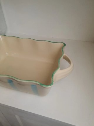 Bandeja cerámica horno asas