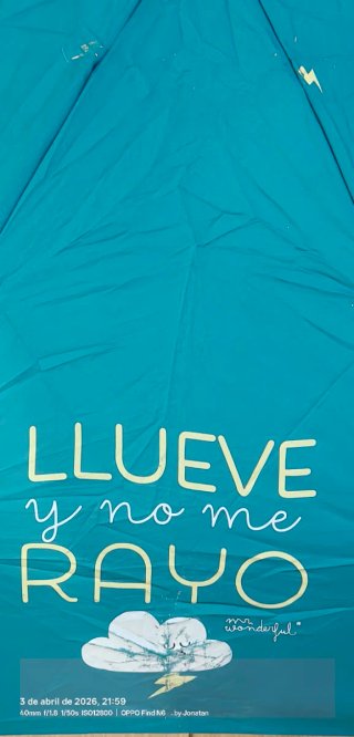 Paraguas Mr Wonderful Llueve y no me rayo