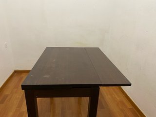 Mesa de comedor extensible de madera