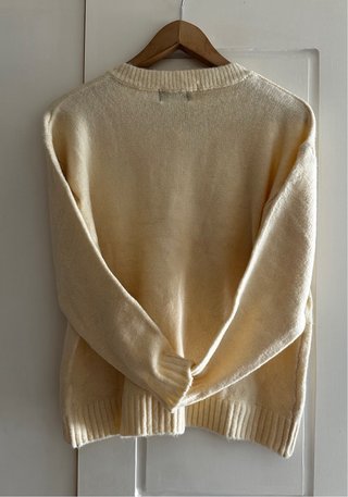 Jersey lanilla beige T-S oversize