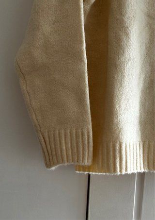 Jersey lanilla beige T-S oversize