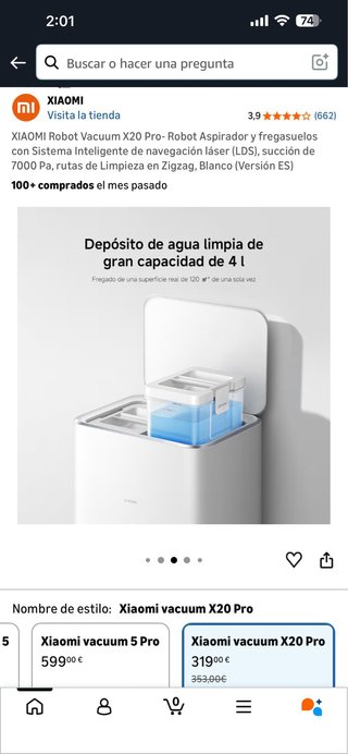 Xiaomi Robot Vacuum X20 Pro Aspirador