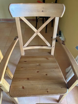 Silla Ingolf ikea madera 5 ud