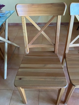 Silla Ingolf ikea madera 5 ud