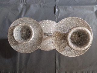 Portacandele/Candelabro Argentato Vintage