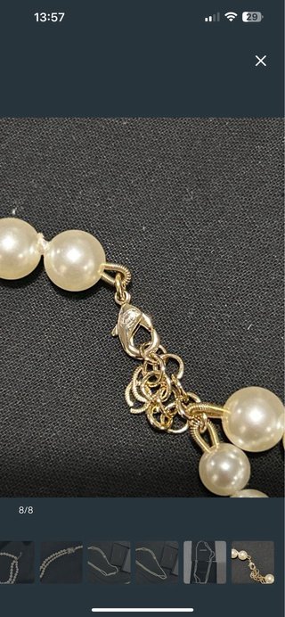 Collar Chanel Perlas Doble Cadena