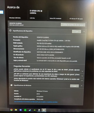 Asus ROG Strix G531GT Portatile Gaming