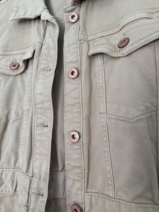 Vestido vaquero ZARA beige