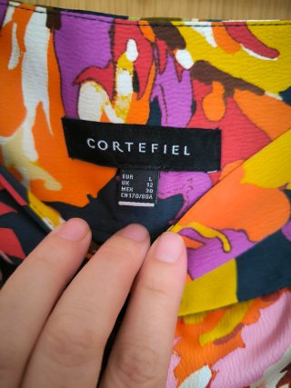 Conjunto Blusa Amarilla y Pantalón Estampado